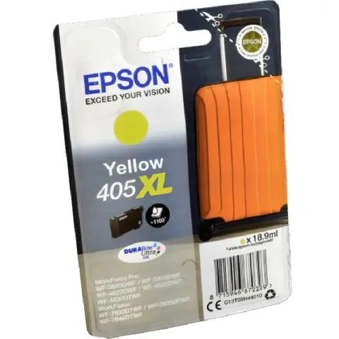 Tusz Epson 405XL do WF-7835/7830D/7840DTWF | 14,7 ml | Yellow